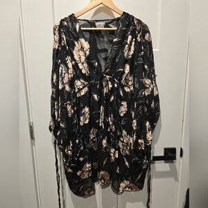 Free People Velvet Juliet Kimono